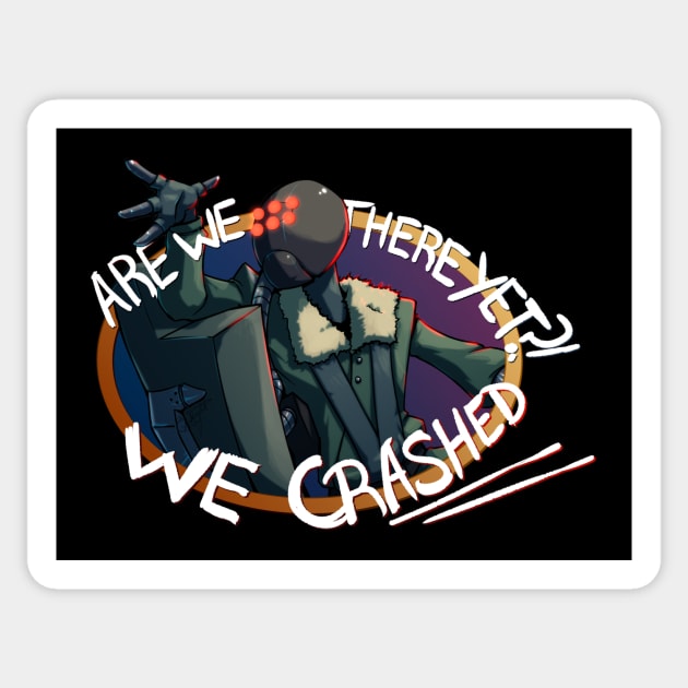 We Crashed! Pilot Color 1 - Risk of Rain: Returns Sticker by MutationIvori